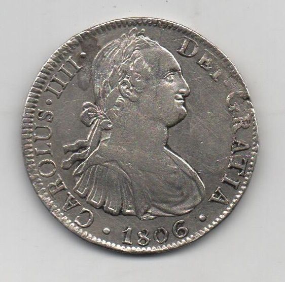 ESPAÑA CARLOS IV DEL AÑO 1806 DE 8 REALES